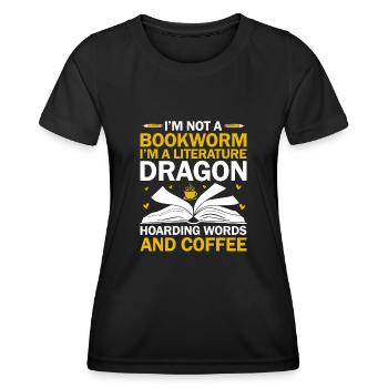 Literature Teacher School Teacher Funny Teachers S - Women's Functional T-Shirt - black - Front - AI Model Female 172 light (172cm)