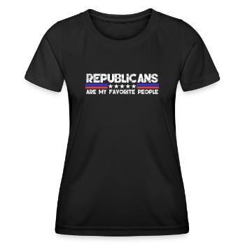 Republicans Conservative Republican - Women's Functional T-Shirt - black - Front - AI Model Female 172 light (172cm)