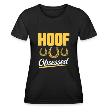 Farrier Horseshoe Horseshoeing - Women's Functional T-Shirt - black - Front - AI Model Female 172 light (172cm)