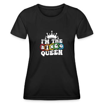 Bingo Player Bingo Jeu de bingo Jeux de bingo - T-shirt sport Femme - noir - Devant - AI Model Female 172 light (172cm)