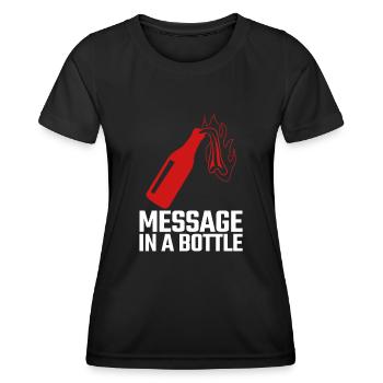 Tolérance punk Antifascisme Respect - T-shirt sport Femme - noir - Devant - AI Model Female 172 light (172cm)