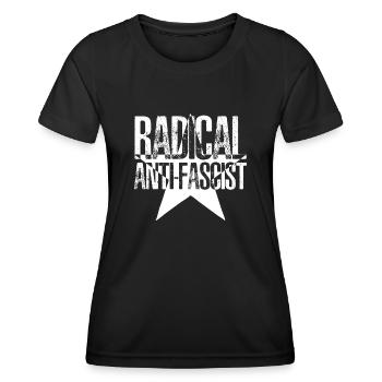 Punk Antifascism Respect - Frauen Funktions-T-Shirt - Schwarz - Vorne - AI Model Female 172 light (172cm)