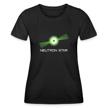 Neutronen Stern Wissenschaft Universum - Frauen Funktions-T-Shirt - Schwarz - Vorne - AI Model Female 172 light (172cm)