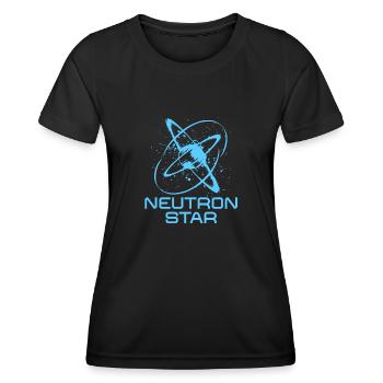 Neutronen Stern Wissenschaft Universum - Frauen Funktions-T-Shirt - Schwarz - Vorne - AI Model Female 172 light (172cm)