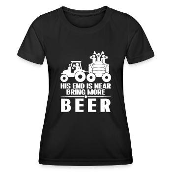 Groom Beer Best Man Groomsmen - Frauen Funktions-T-Shirt - Schwarz - Vorne - AI Model Female 172 light (172cm)