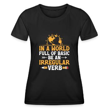 Foreign Language Teacher School Languages Teachers - Women's Functional T-Shirt - black - Front - AI Model Female 172 light (172cm)
