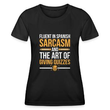 Foreign Language Teacher School Languages Teachers - Women's Functional T-Shirt - black - Front - AI Model Female 172 light (172cm)