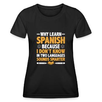 Foreign Language Teacher School Languages Teachers - Women's Functional T-Shirt - black - Front - AI Model Female 172 light (172cm)