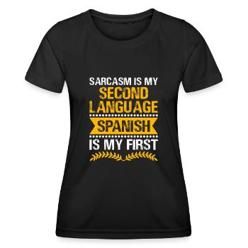 Foreign Language Teacher School Languages Teachers - Women's Functional T-Shirt - black - Front - AI Model Female 172 light (172cm)