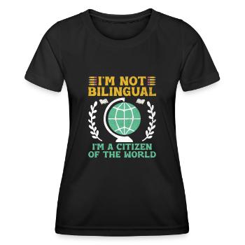 Foreign Language Teacher School Languages Teachers - Women's Functional T-Shirt - black - Front - AI Model Female 172 light (172cm)