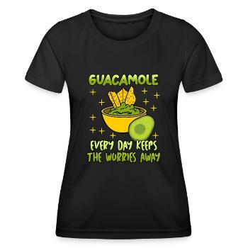 Tortilla Chips Avocado Guacamole - Women's Functional T-Shirt - black - Front - AI Model Female 172 light (172cm)