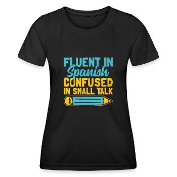Foreign Language Teacher School Languages Teachers - Women's Functional T-Shirt - black - Front - AI Model Female 172 light (172cm)