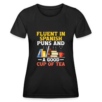 Foreign Language Teacher School Languages Teachers - Women's Functional T-Shirt - black - Front - AI Model Female 172 light (172cm)