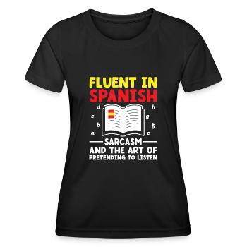 Foreign Language Teacher School Languages Teachers - Women's Functional T-Shirt - black - Front - AI Model Female 172 light (172cm)