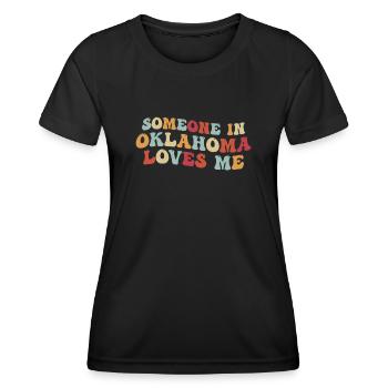 Pouces verts mains sales cœurs pleins - T-shirt sport Femme - noir - Devant - AI Model Female 172 light (172cm)