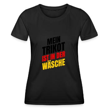 Mein Trikot Ist In Der Wäsche - Frauen Funktions-T-Shirt - Schwarz - Vorne - AI Model Female 172 light (172cm)