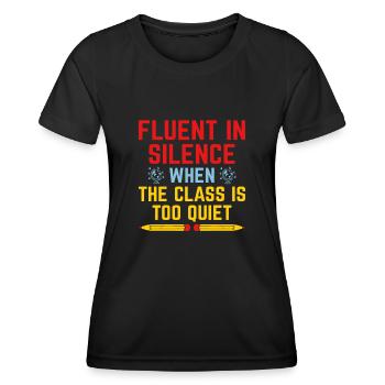 Foreign Language Teacher School Languages Teachers - Women's Functional T-Shirt - black - Front - AI Model Female 172 light (172cm)