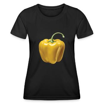 Paprika Geschenk - Frauen Funktions-T-Shirt - Schwarz - Vorne - AI Model Female 172 light (172cm)