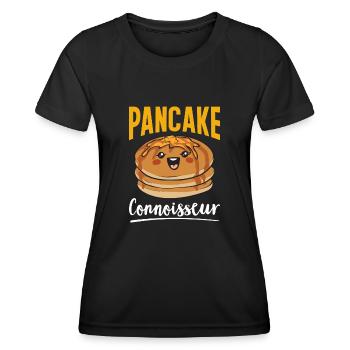 Crêpes Petit-déjeuner Crêpes - T-shirt sport Femme - noir - Devant - AI Model Female 172 light (172cm)
