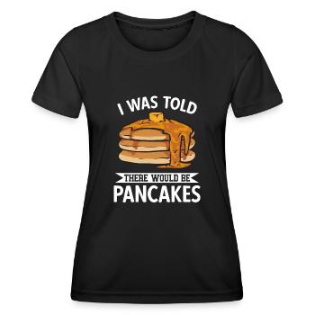 Crêpes Petit-déjeuner Crêpes - T-shirt sport Femme - noir - Devant - AI Model Female 172 light (172cm)