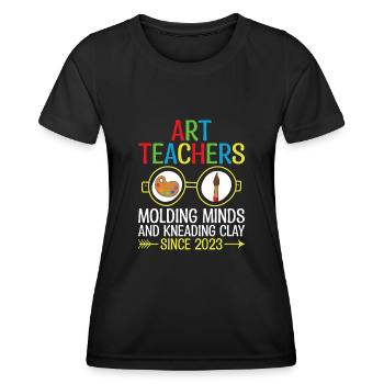 Kunstlehrer Schullehrer Lustige Kunstlehrer Scho - Frauen Funktions-T-Shirt - Schwarz - Vorne - AI Model Female 172 light (172cm)