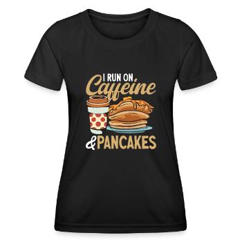 Crêpes Petit-déjeuner Crêpes - T-shirt sport Femme - noir - Devant - AI Model Female 172 light (172cm)