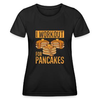Pancake Breakfast Pancakes - Women's Functional T-Shirt - black - Front - AI Model Female 172 light (172cm)