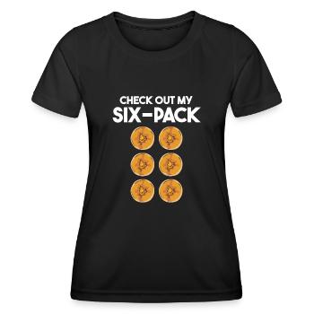 Crêpes Petit-déjeuner Crêpes - T-shirt sport Femme - noir - Devant - AI Model Female 172 light (172cm)