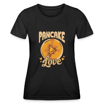 Pancake Breakfast Pancakes - Women's Functional T-Shirt - black - Front - AI Model Female 172 light (172cm)