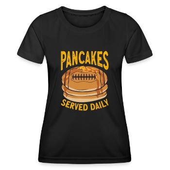 Pancake Breakfast Pancakes - Women's Functional T-Shirt - black - Front - AI Model Female 172 light (172cm)