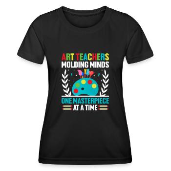Kunstlehrer Schullehrer Lustige Kunstlehrer Scho - Frauen Funktions-T-Shirt - Schwarz - Vorne - AI Model Female 172 light (172cm)