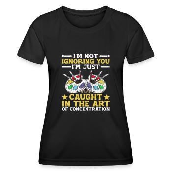 Kunstlehrer Schullehrer Lustige Kunstlehrer Scho - Frauen Funktions-T-Shirt - Schwarz - Vorne - AI Model Female 172 light (172cm)