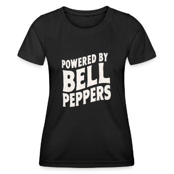 Paprika Geschenk - Frauen Funktions-T-Shirt - Schwarz - Vorne - AI Model Female 172 light (172cm)
