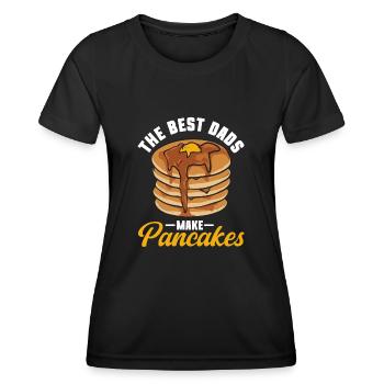 Crêpes Petit-déjeuner Crêpes - T-shirt sport Femme - noir - Devant - AI Model Female 172 light (172cm)