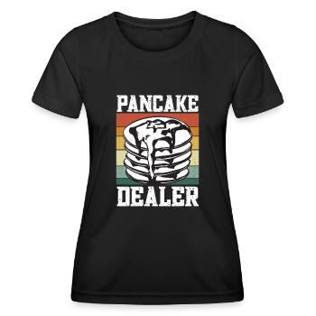 Crêpes Petit-déjeuner Crêpes - T-shirt sport Femme - noir - Devant - AI Model Female 172 light (172cm)
