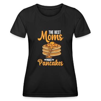 Crêpes Petit-déjeuner Crêpes - T-shirt sport Femme - noir - Devant - AI Model Female 172 light (172cm)