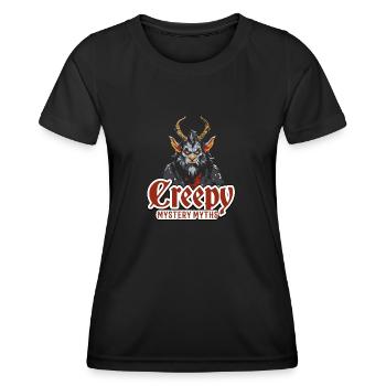 Kryptozoologen-Mystery-Mythen Halloween - Frauen Funktions-T-Shirt - Schwarz - Vorne - AI Model Female 172 light (172cm)