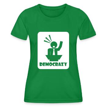 Elections Democracy Democrat Democratic - Women's Functional T-Shirt - kelly green - Front - AI Model Female 172 dark (172cm)
