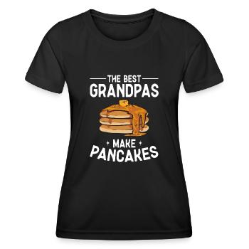 Crêpes Petit-déjeuner Crêpes - T-shirt sport Femme - noir - Devant - AI Model Female 172 light (172cm)