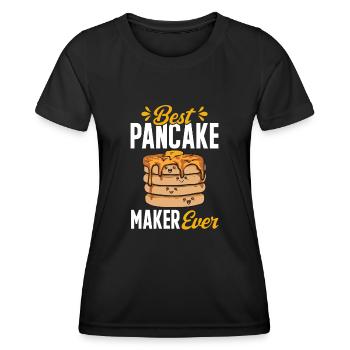 Pancake Breakfast Pancakes - Women's Functional T-Shirt - black - Front - AI Model Female 172 light (172cm)