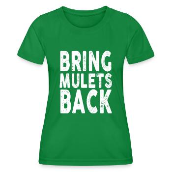 Bring Mullets Back Party Funny Country Concert - Frauen Funktions-T-Shirt - Kelly Green - Vorne - AI Model Female 172 dark (172cm)