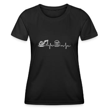 Bier Herrzschlag Traktor Saufen Biertrinker Landwi - T-shirt sport Femme - noir - Devant - AI Model Female 172 light (172cm)