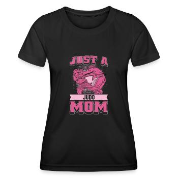 Judoka Mutter Juste une maman de judo - T-shirt sport Femme - noir - Devant - AI Model Female 172 light (172cm)