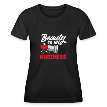 Hautpflege Kosmetikerin Kosmetik - Frauen Funktions-T-Shirt - Schwarz - Vorne - AI Model Female 172 light (172cm)