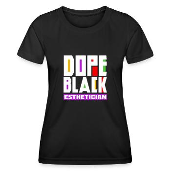Hautpflege Kosmetikerin Kosmetik - Frauen Funktions-T-Shirt - Schwarz - Vorne - AI Model Female 172 light (172cm)
