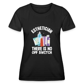 Hautpflege Kosmetikerin Kosmetik - Frauen Funktions-T-Shirt - Schwarz - Vorne - AI Model Female 172 light (172cm)