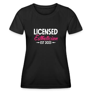 Hautpflege Kosmetikerin Kosmetik - Frauen Funktions-T-Shirt - Schwarz - Vorne - AI Model Female 172 light (172cm)
