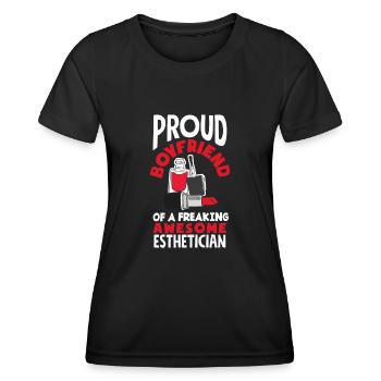Hautpflege Kosmetikerin Kosmetik - Frauen Funktions-T-Shirt - Schwarz - Vorne - AI Model Female 172 light (172cm)