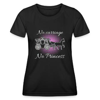 Cocher Chevaux Cochers Calèche - T-shirt sport Femme - noir - Devant - AI Model Female 172 light (172cm)