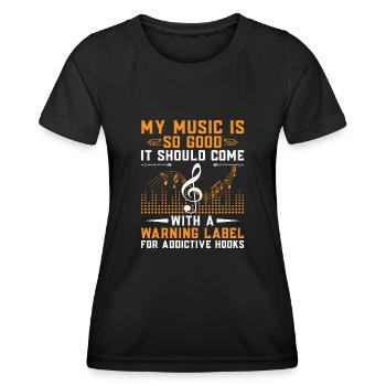 Musician Songwriter Singer Musician Music Music Pr - Women's Functional T-Shirt - black - Front - AI Model Female 172 light (172cm)
